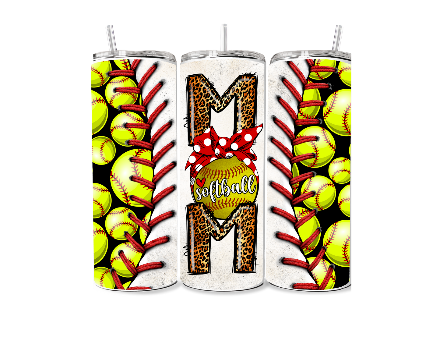 Softball Mom 20 oz Skinny Tumbler