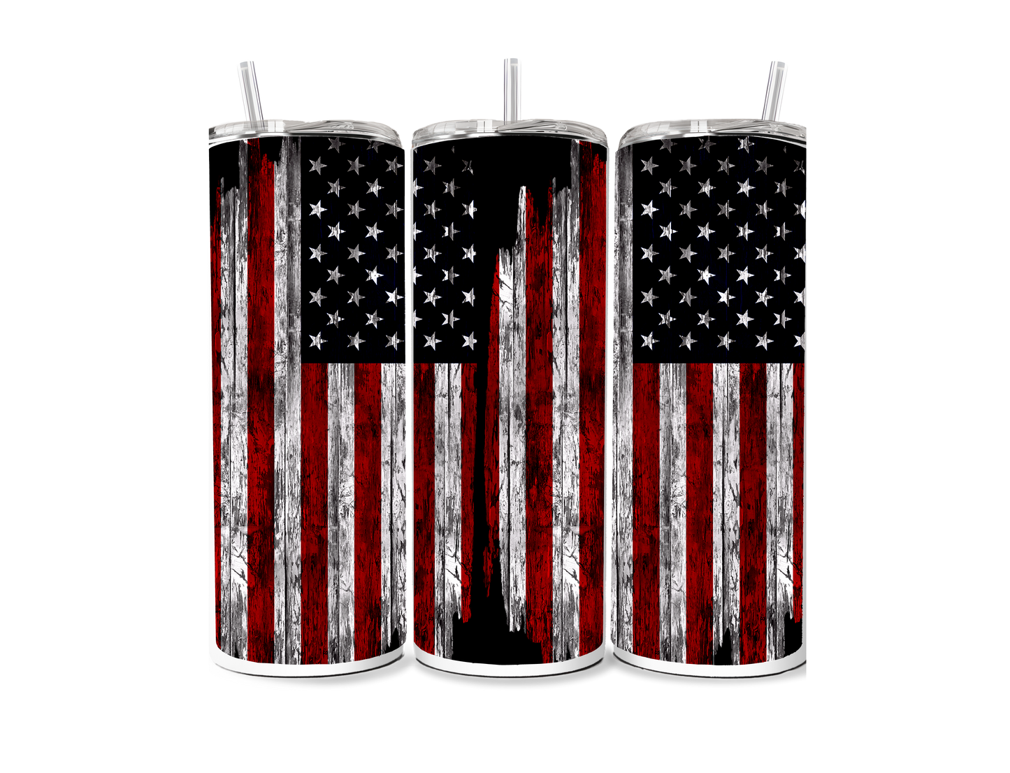 American Flag 20 oz Skinny Tumbler