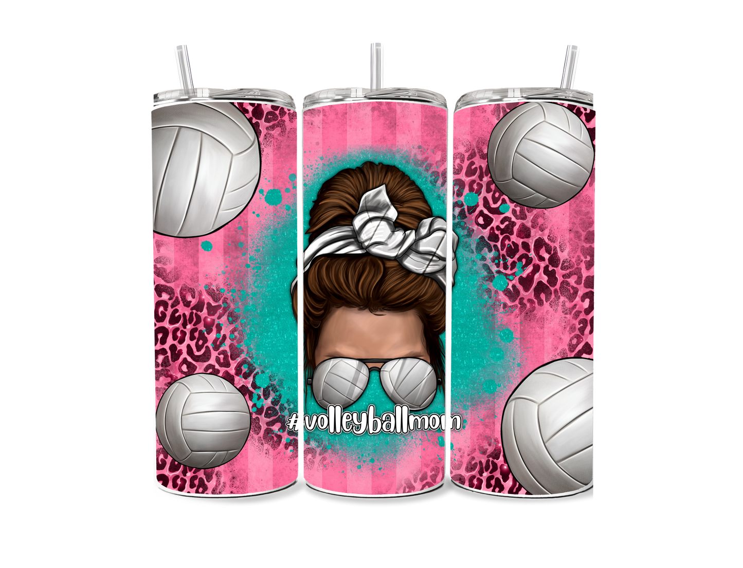 #volleyballmom 20 oz Skinny Tumbler