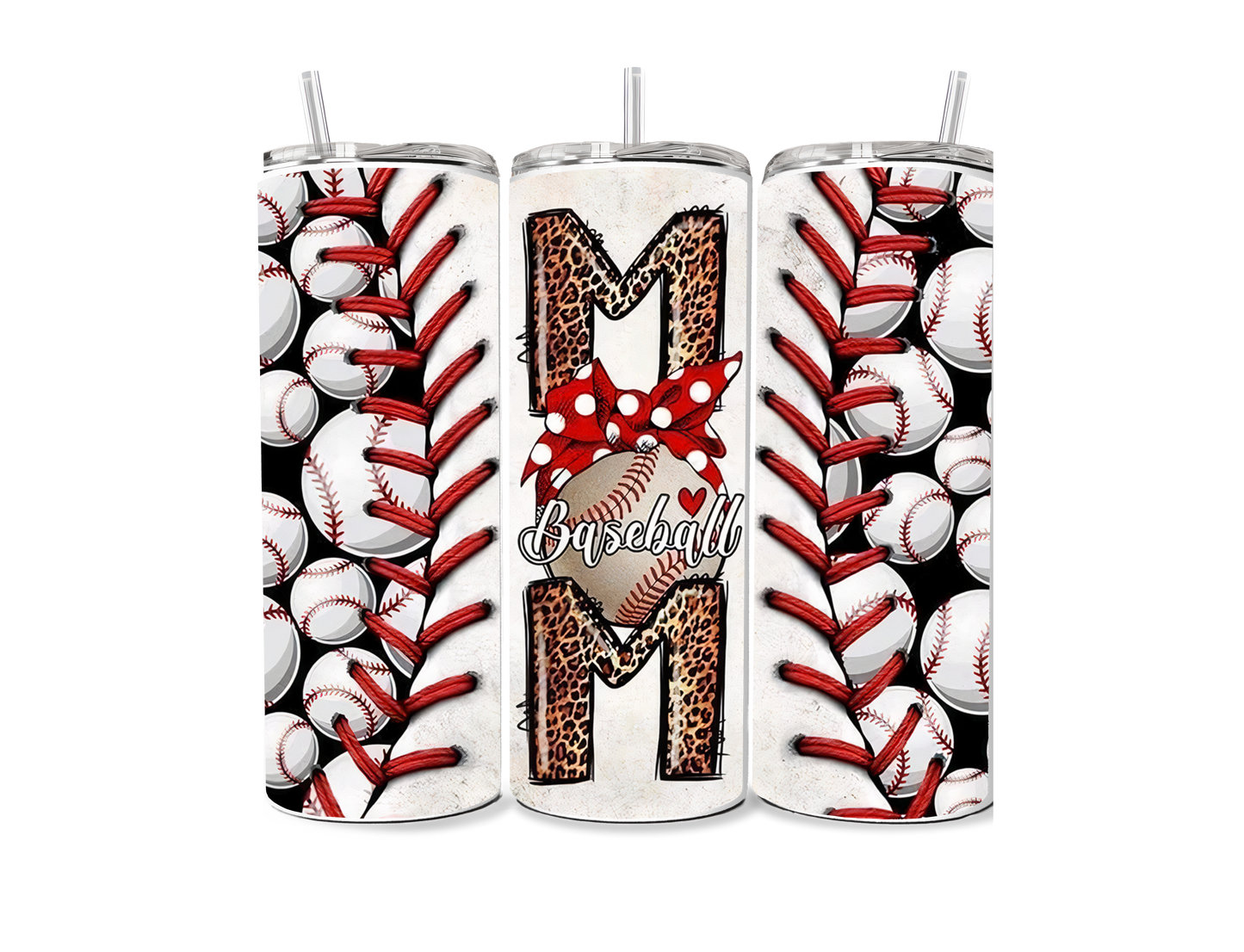 Baseball Mom 20 oz Skinny Tumbler
