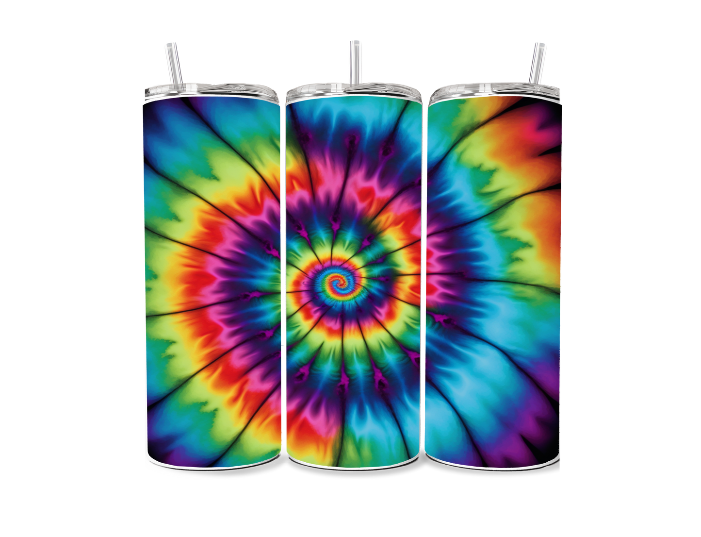 Rainbow Tie Dye 20 oz Skinny Tumbler
