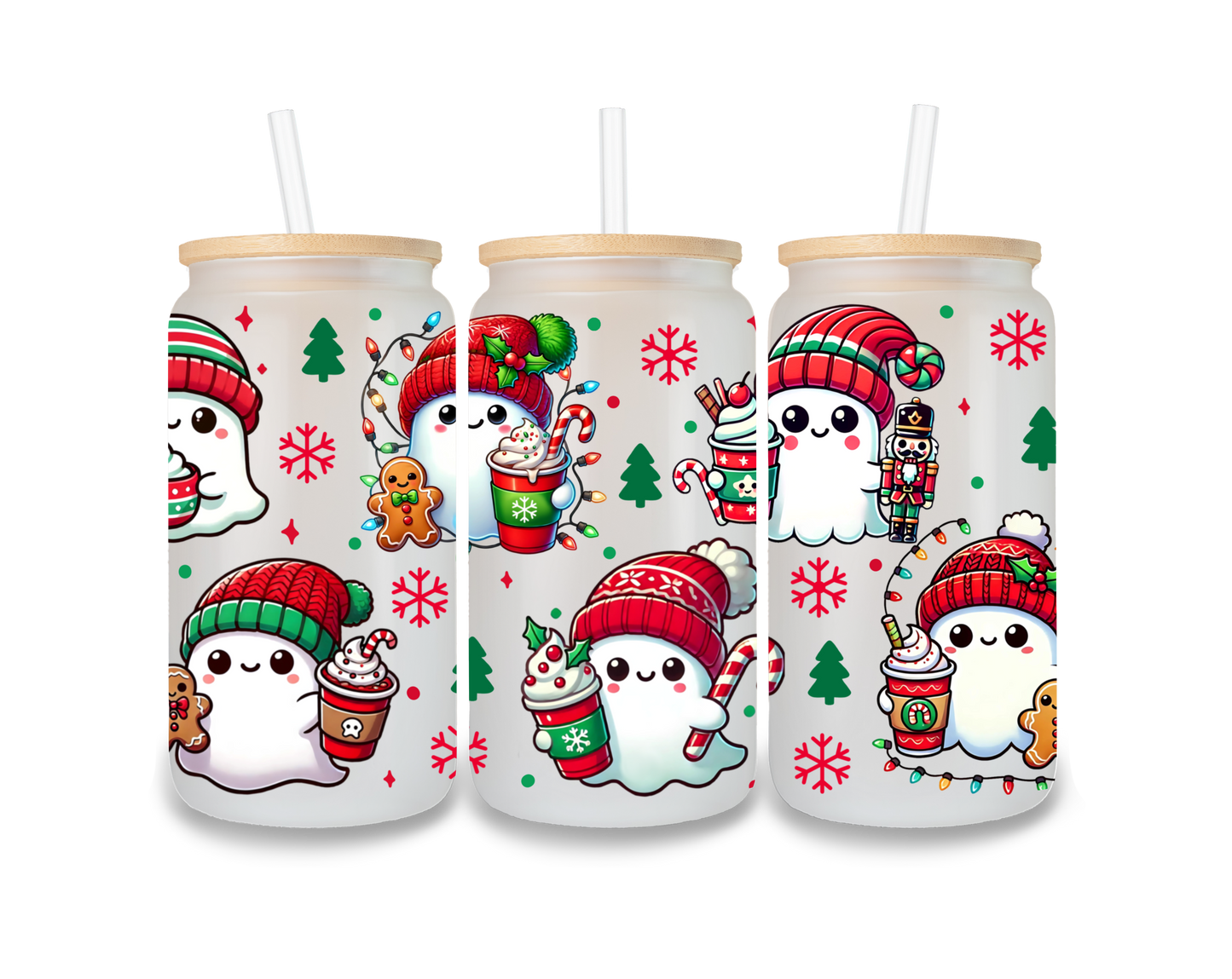 Christmas Ghosts Cup Wrap - E1