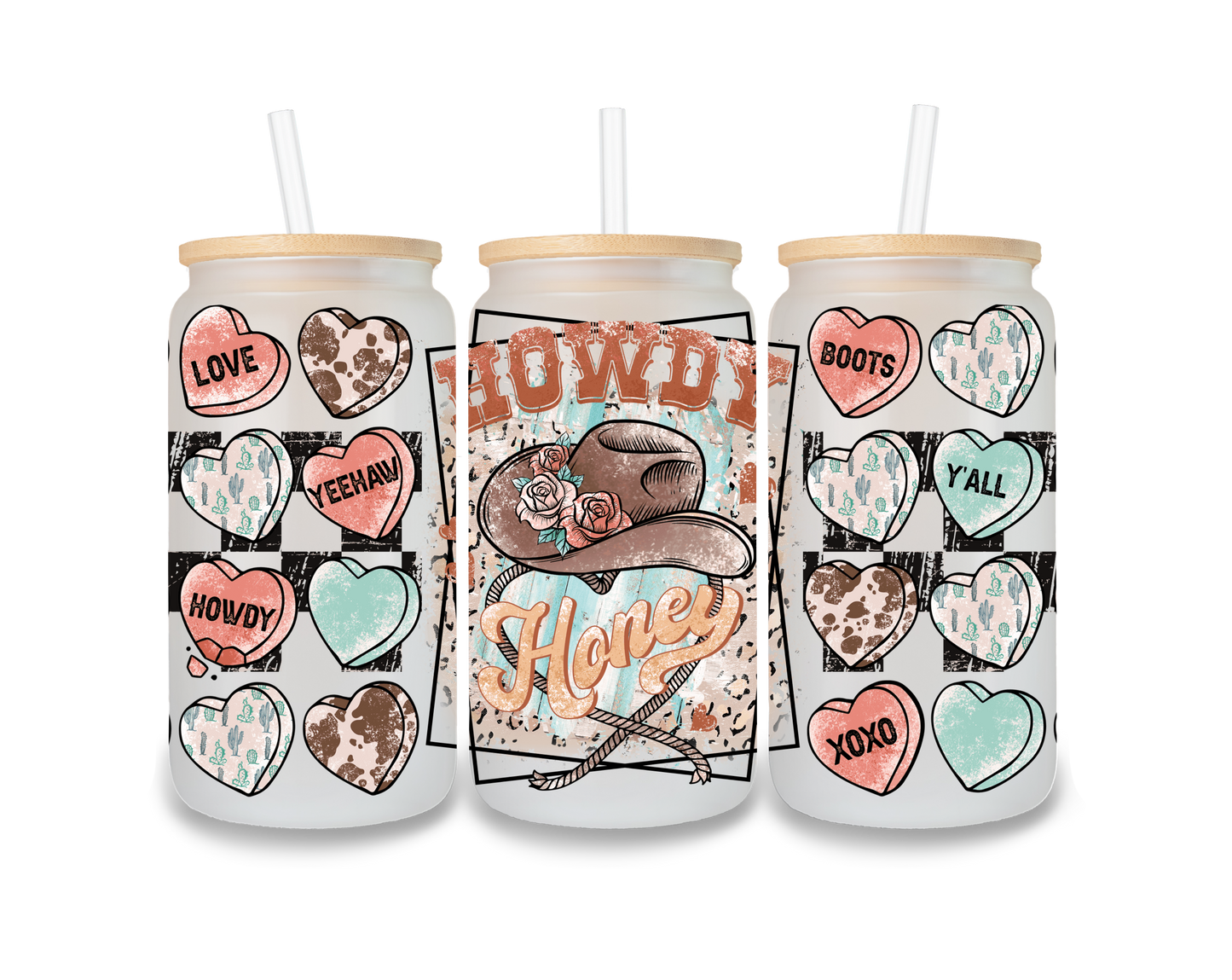 Howdy Valentine Cup Wrap - CW3