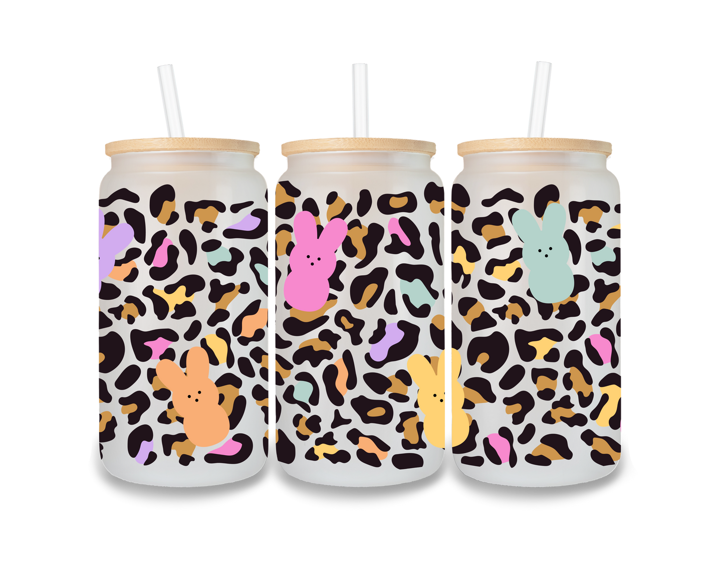 Leopard Bunnies Cup Wrap - CW13