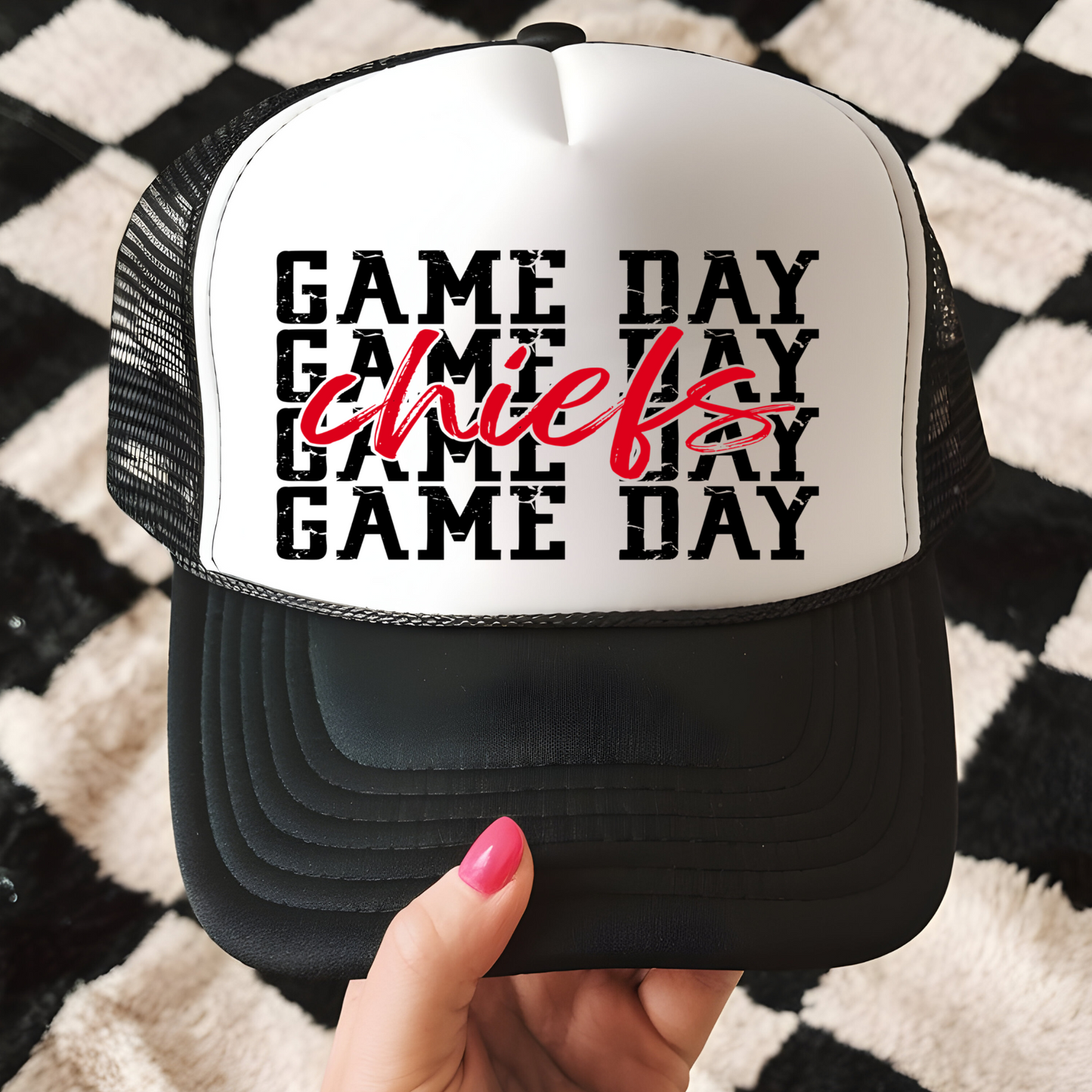 Game Day Chiefs Trucker Hat Transfer - G1