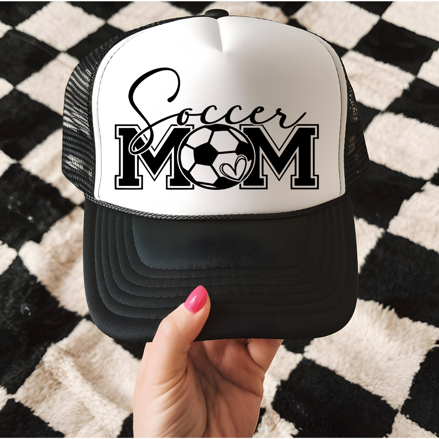 Soccer Mom Trucker Hat Transfer - F3