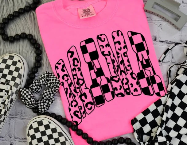 Leopard and Checkered Mama - D7