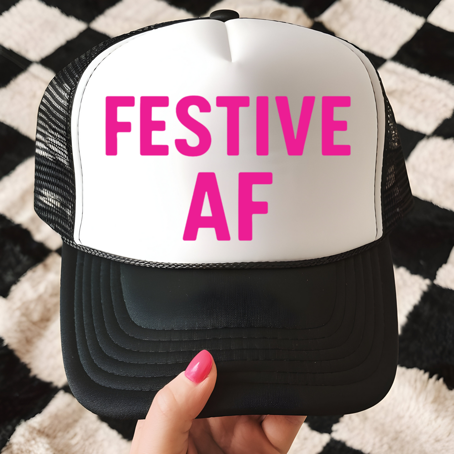 Festive AF Hat Transfer - G8
