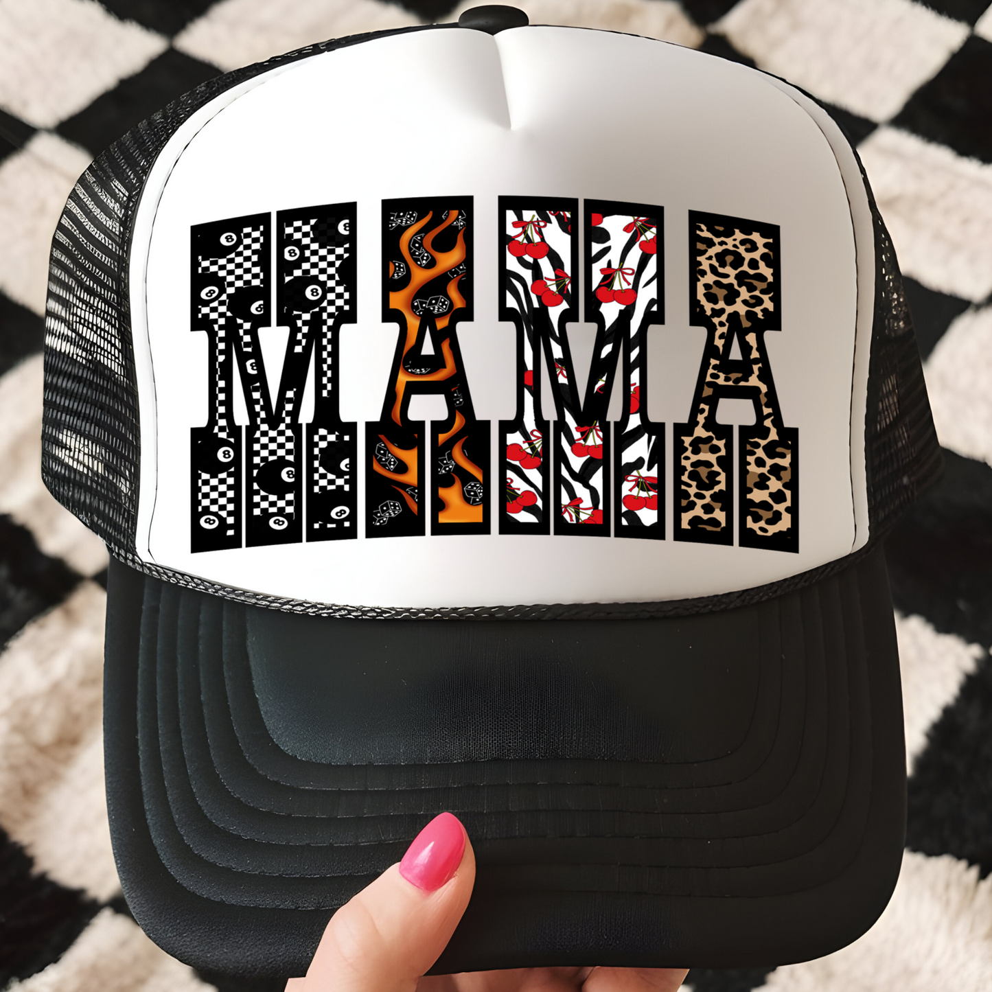 Western MAMA Trucker Hat Print - F5