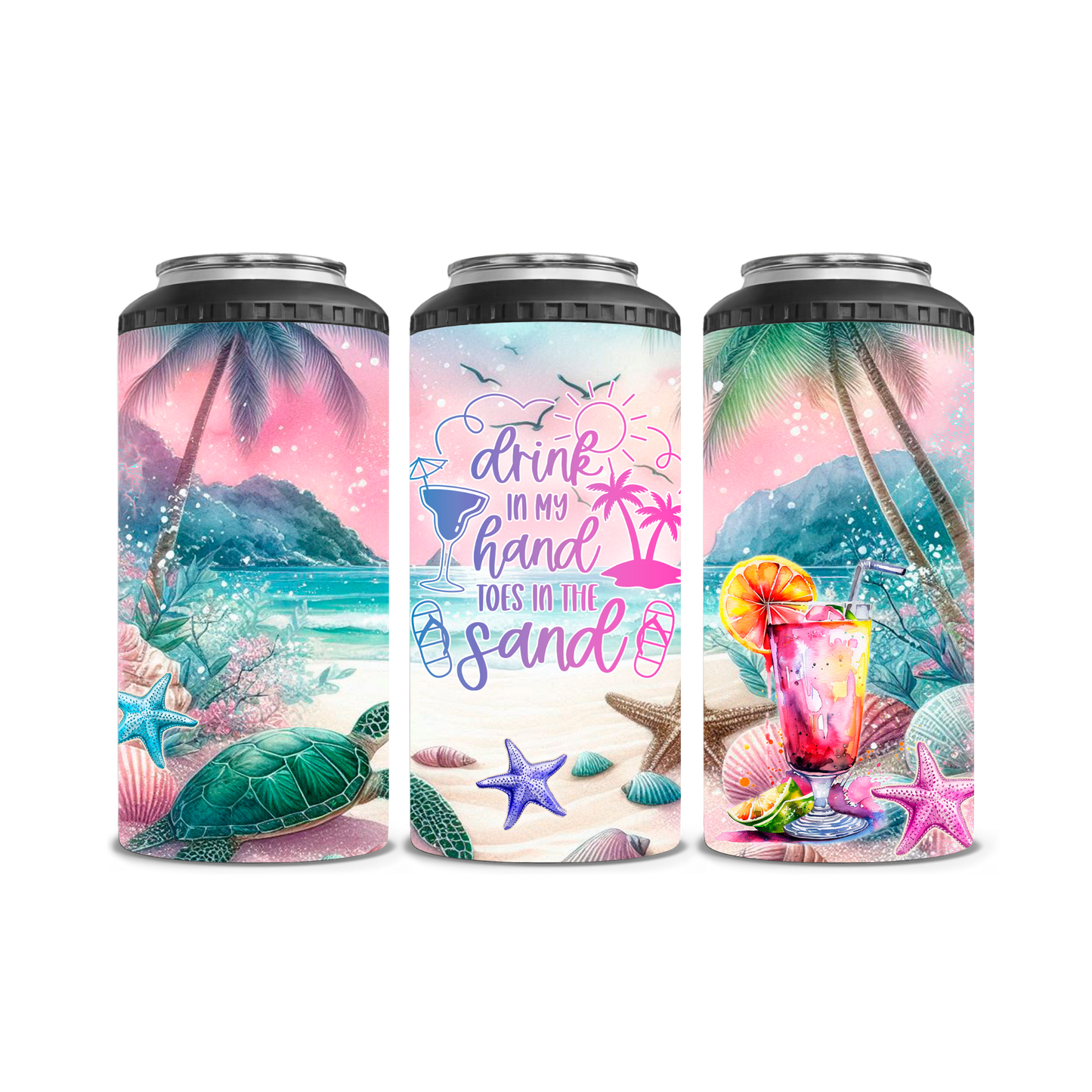 Life is better at the Beach Can Cooler