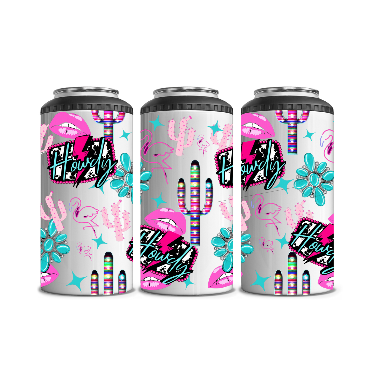 Howdy Cactus Can Cooler