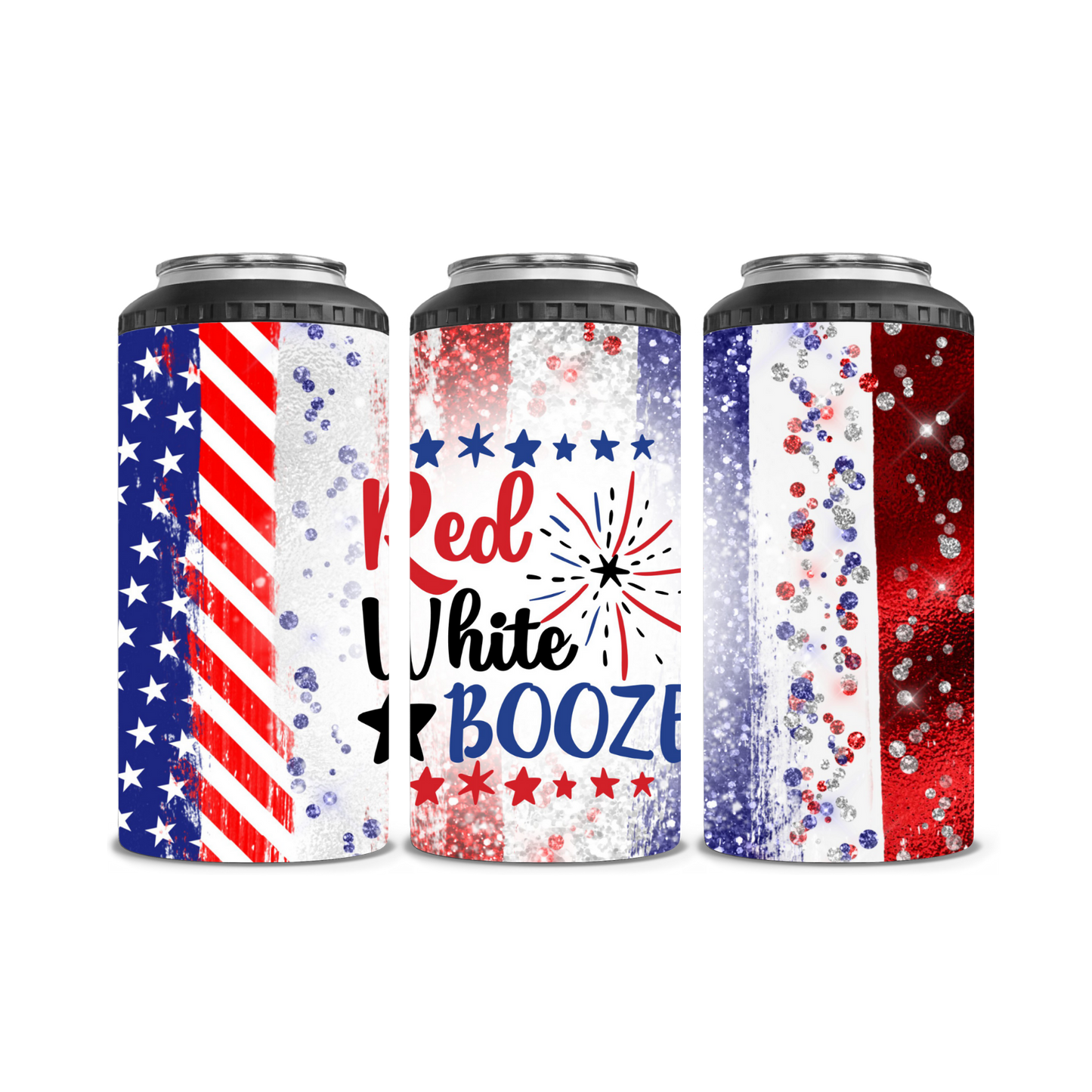 Red White and Booze Can Cooler