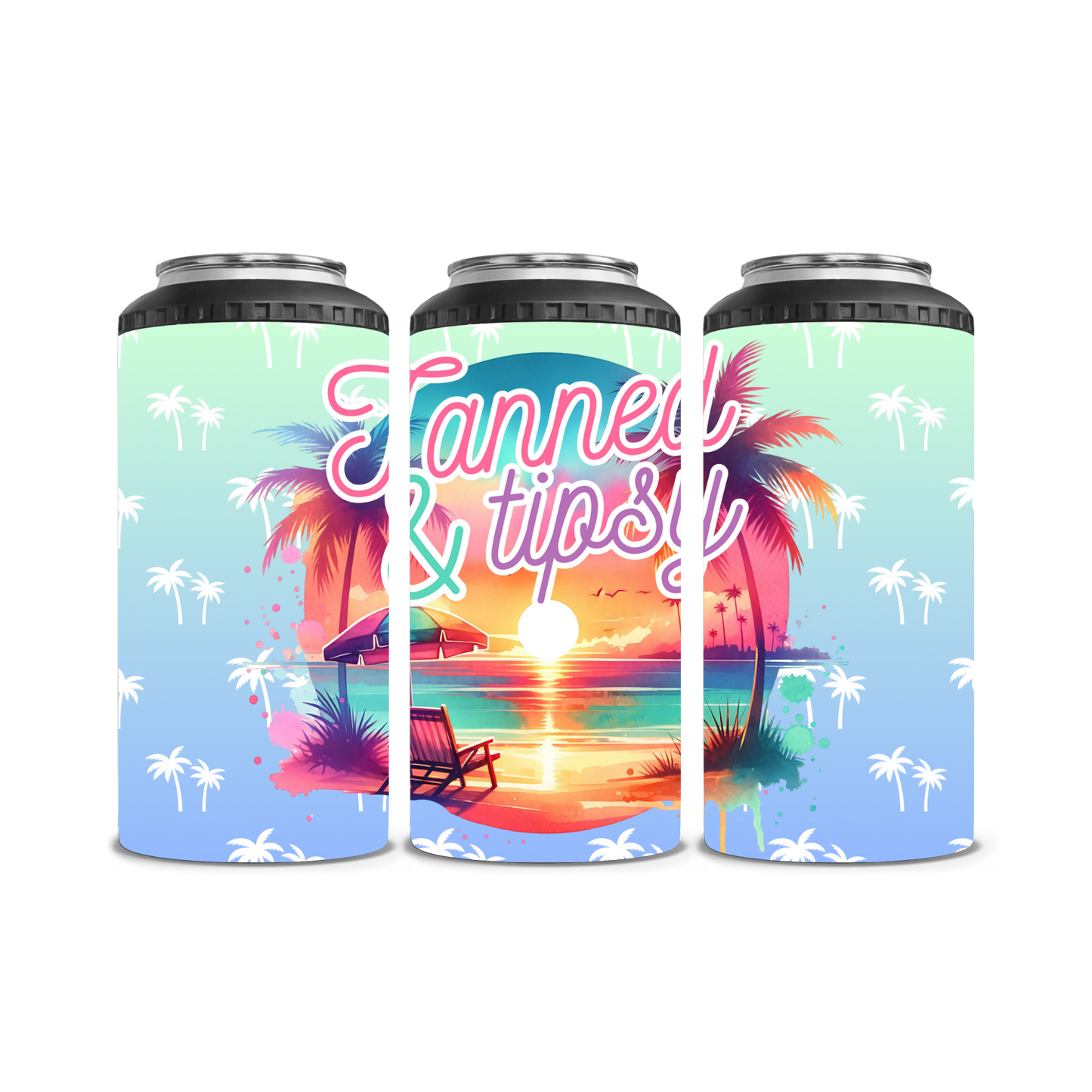 Tanned and Tipsy 2.0 Can Cooler