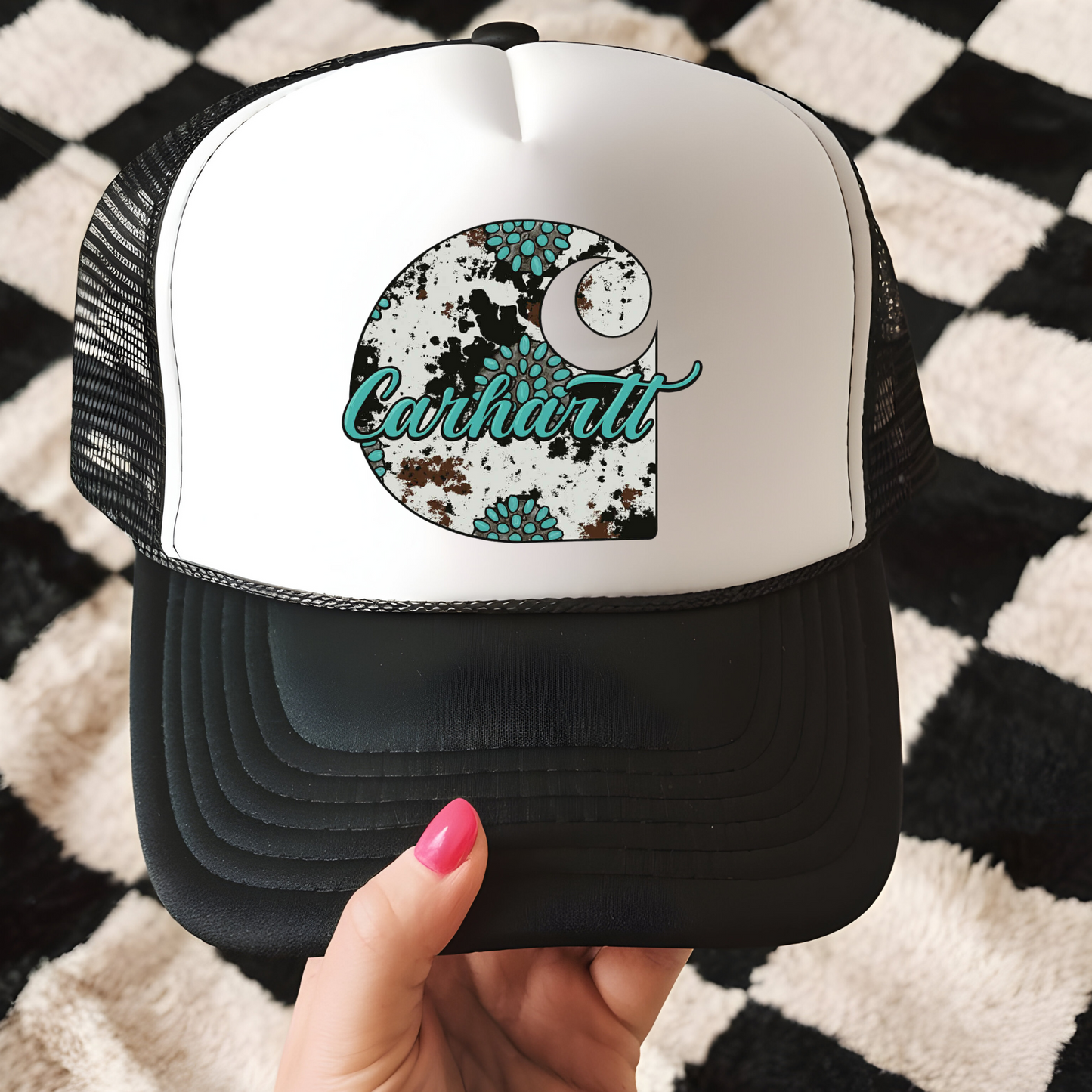 CH Turquoise Trucker Hat Transfer - G23