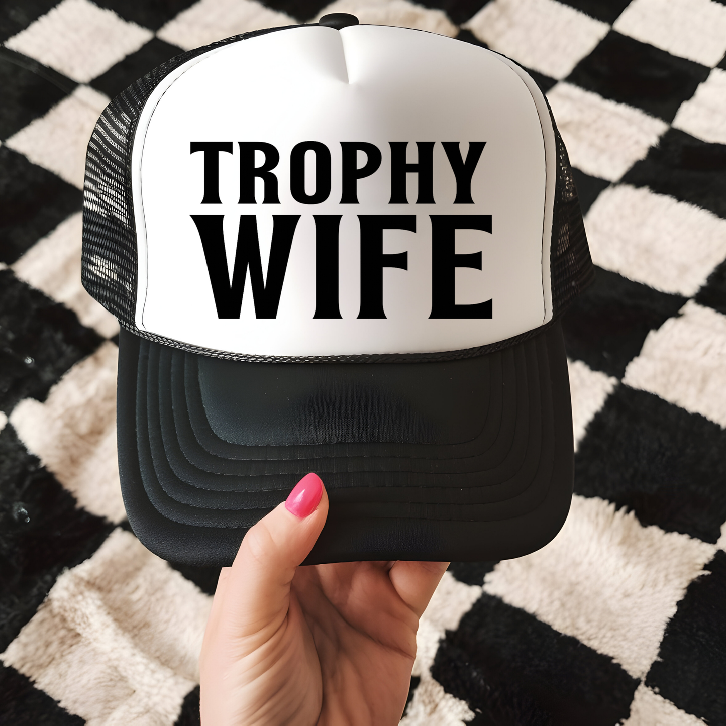 Trophy Wife Hat Transfer - T4