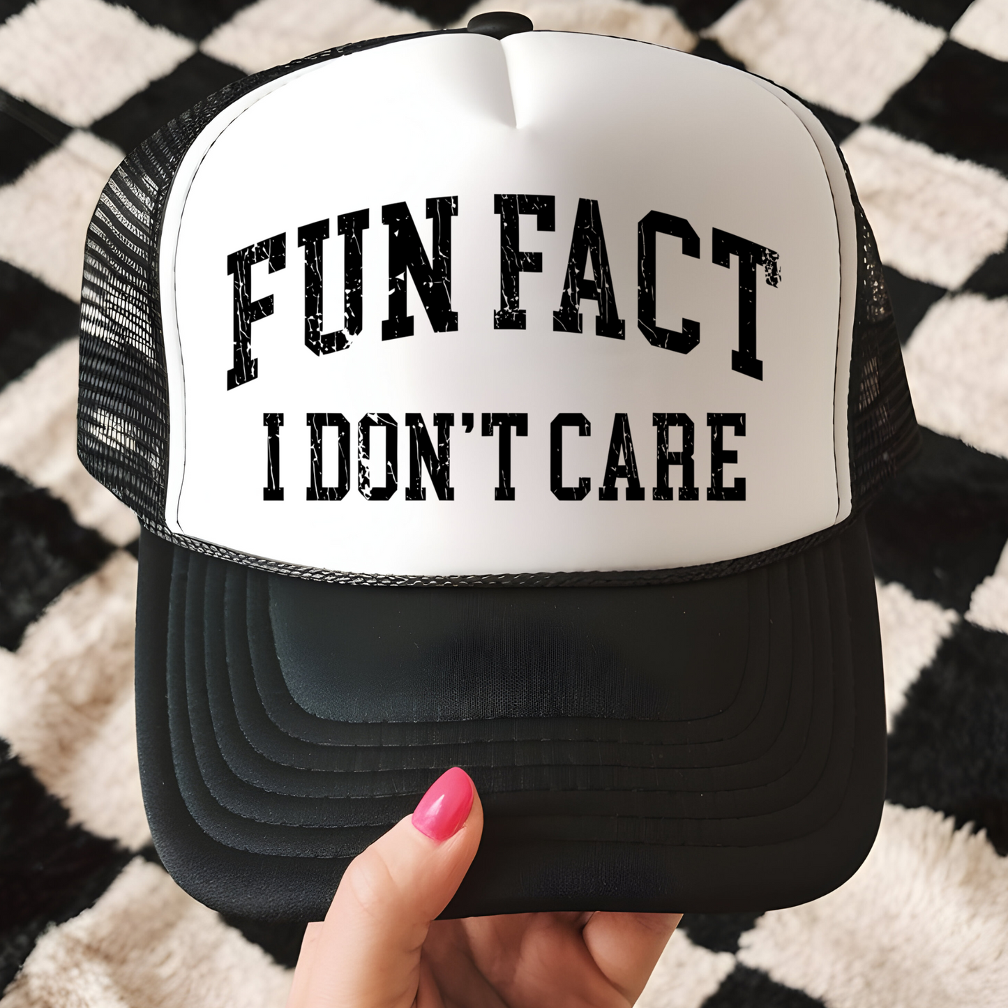 Fun Fact Trucker Hat Print - G7