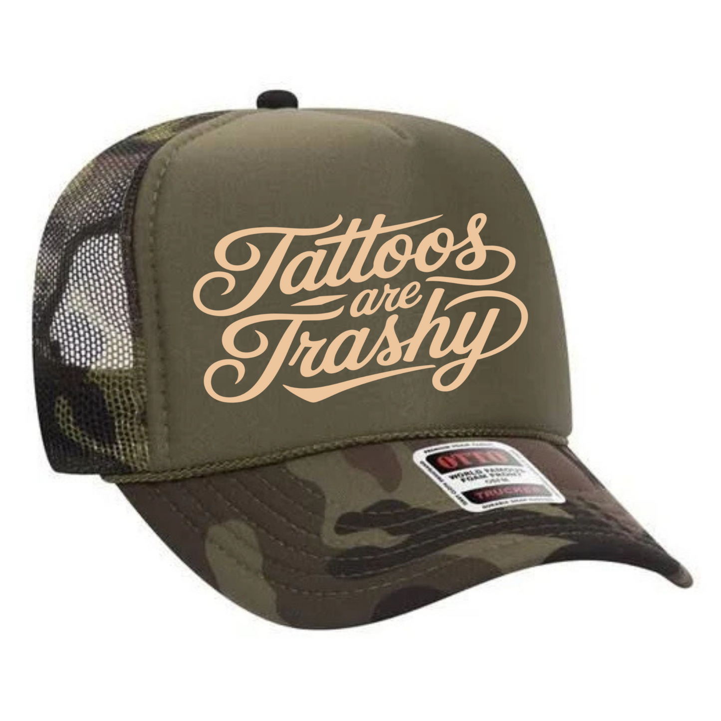 Tattoos are Trashy Trucker Hat Print - G10