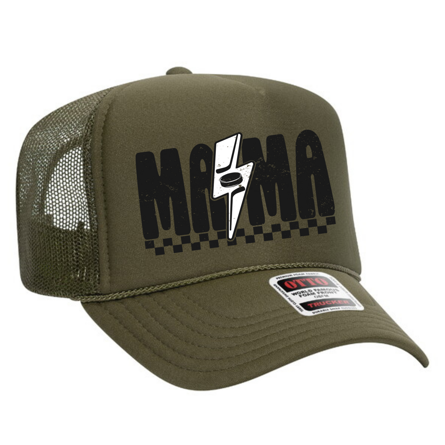 Hockey Mama Trucker Hat Transfer - G4