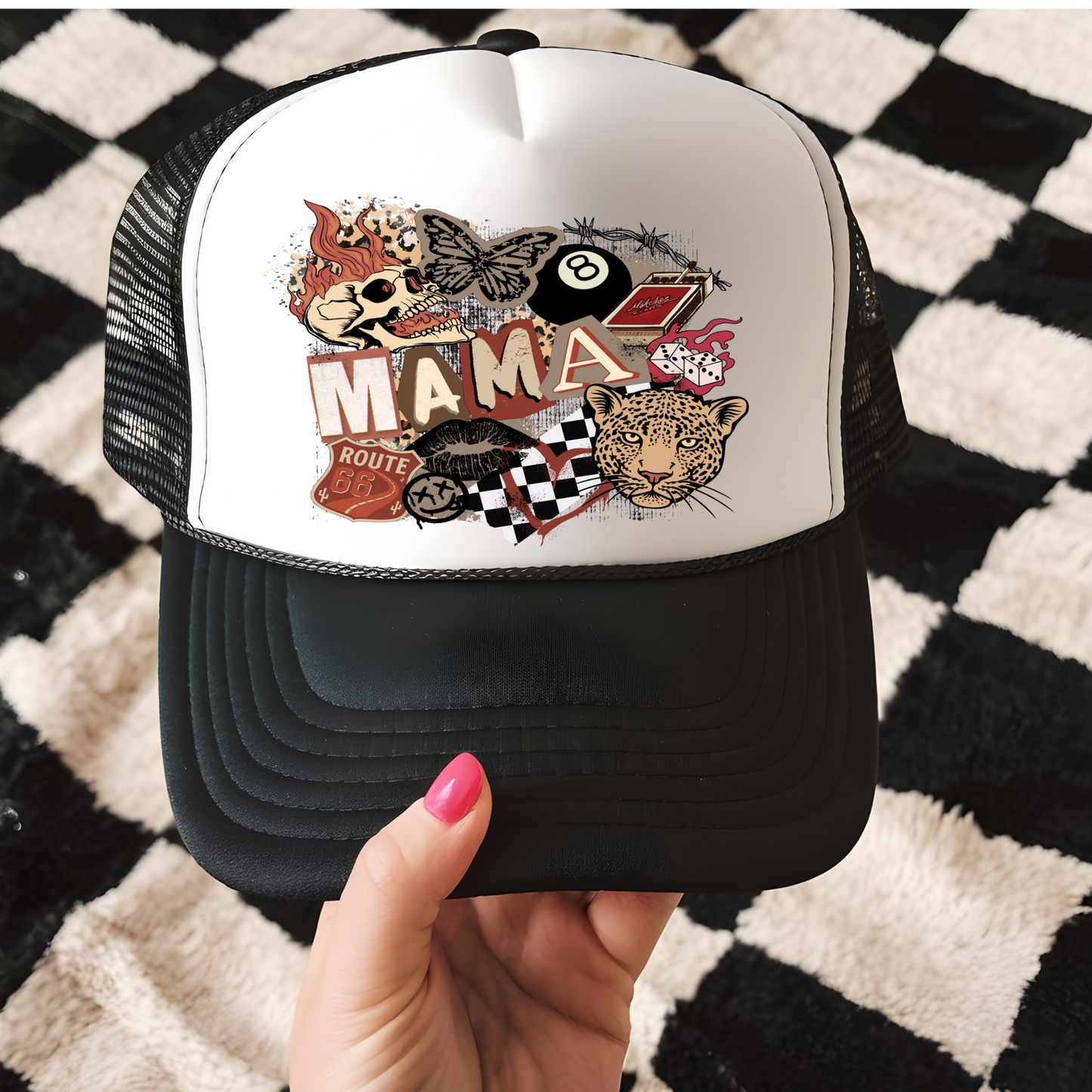 Mama Trucker Hat Transfer - G22