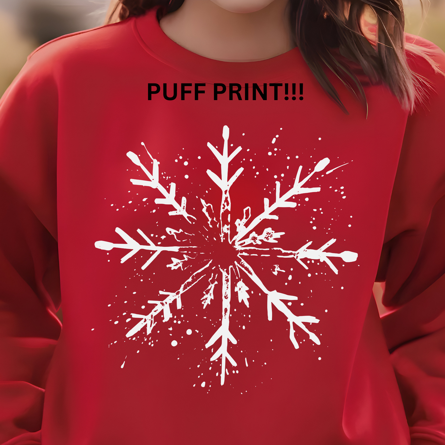 Snowflake Puff Print - D35