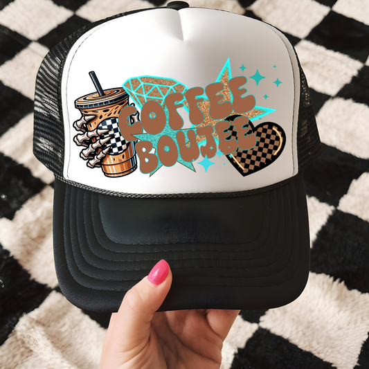 Coffee Boujee Trucker Hat Transfer - G28