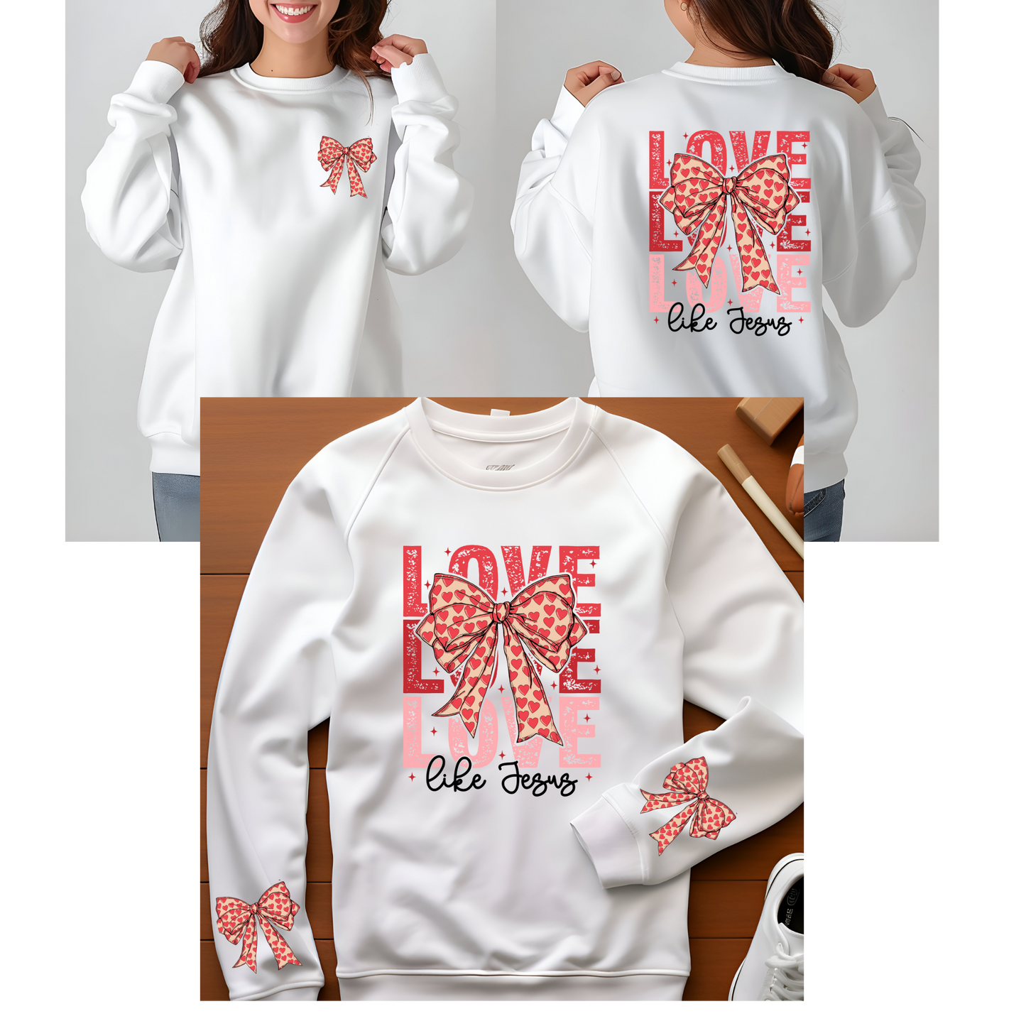 Love like Jesus with Sleeve and Pocket - F10