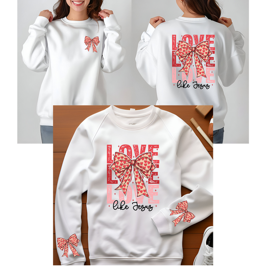 Love like Jesus with Sleeve and Pocket - F10