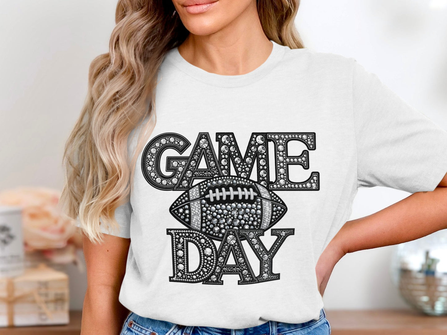 Game Day Faux Rhinestone - E25