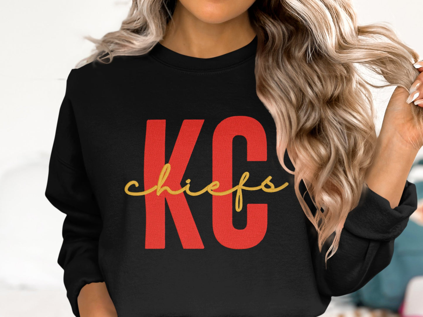 KC Chiefs Faux Stitching - C