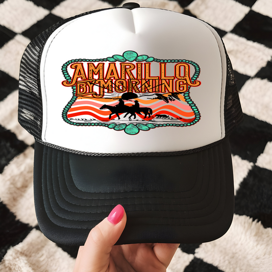 Armarillo By Morning Trucker Hat Transfer - G9