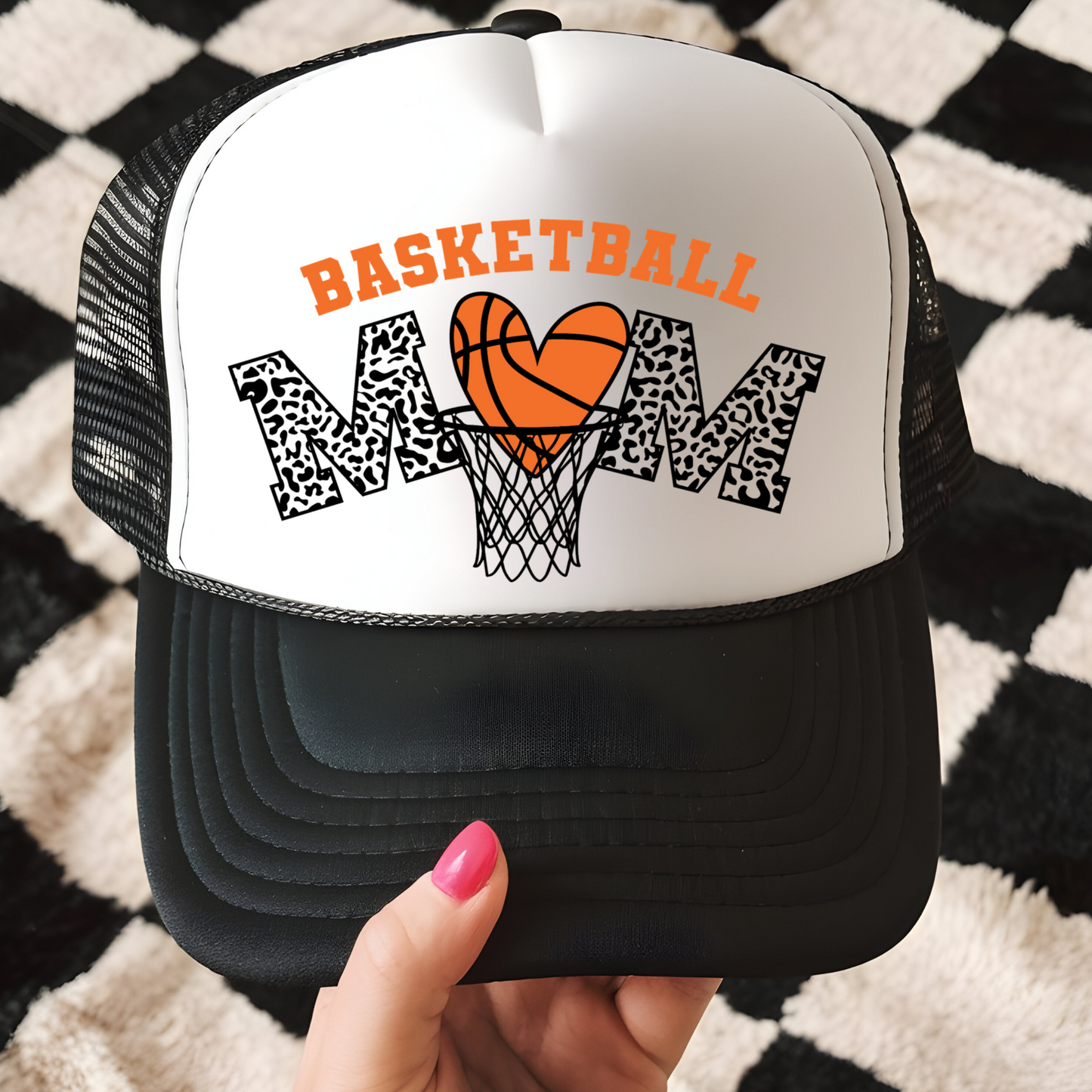 Basketball Mom Trucker Hat Transfer - G13
