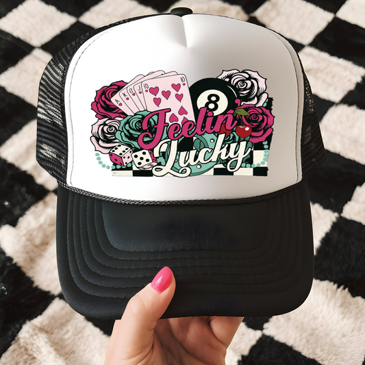 Feelin Lucky Trucker Hat Transfer - G23