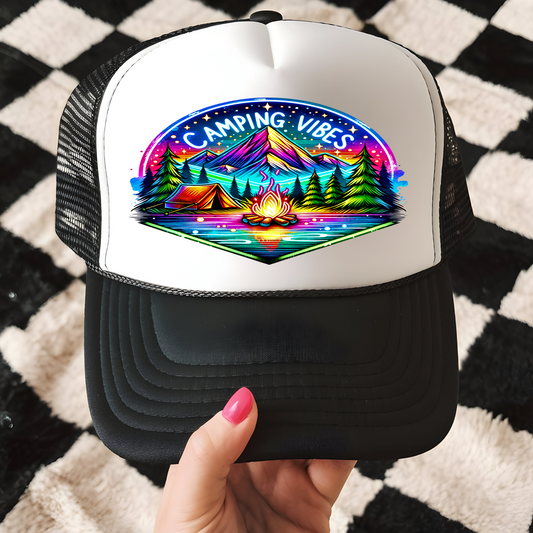 Camping Vibes Trucker Hat Vibes - T3