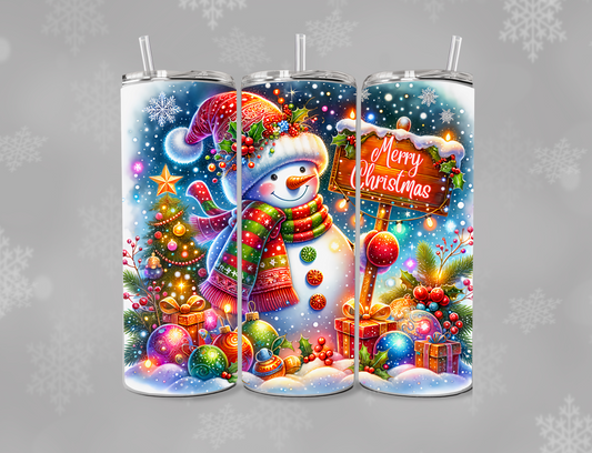 Neon Snowman Sublimation