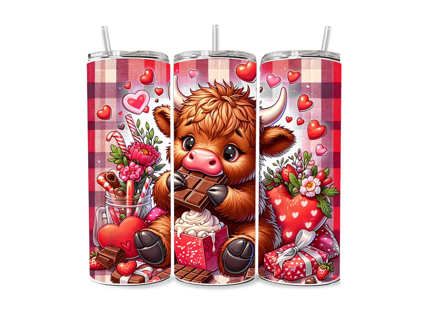 Chocolate Lovin Cow 20 oz Skinny Tumbler