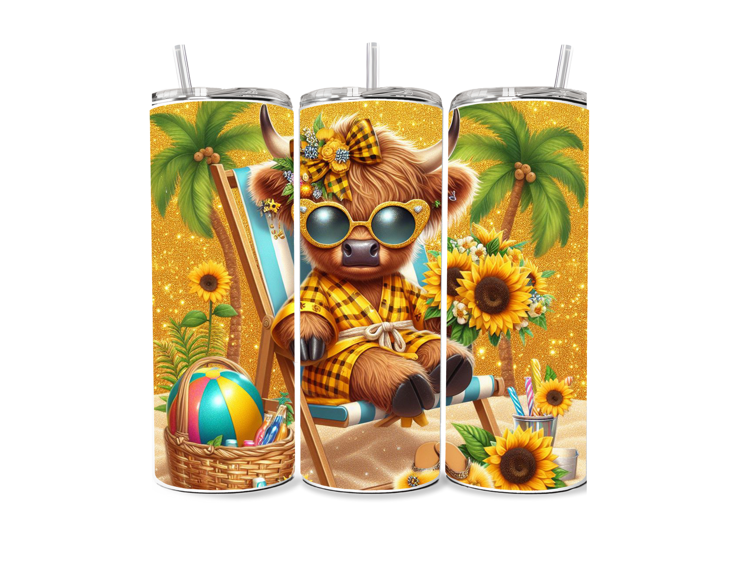 Sunflower Summer Cow Sublimation