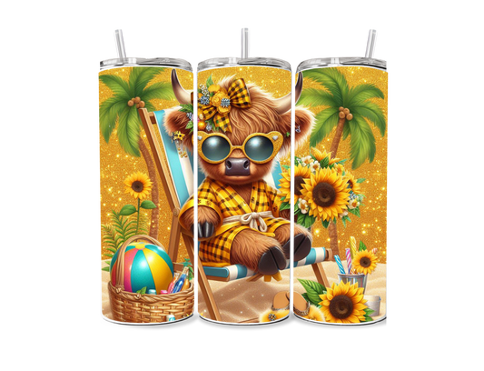 Sunflower Summer Cow Sublimation