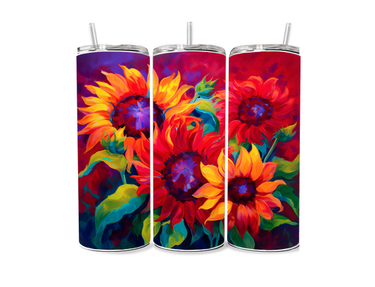 Colorful Sunflowers Sublimation