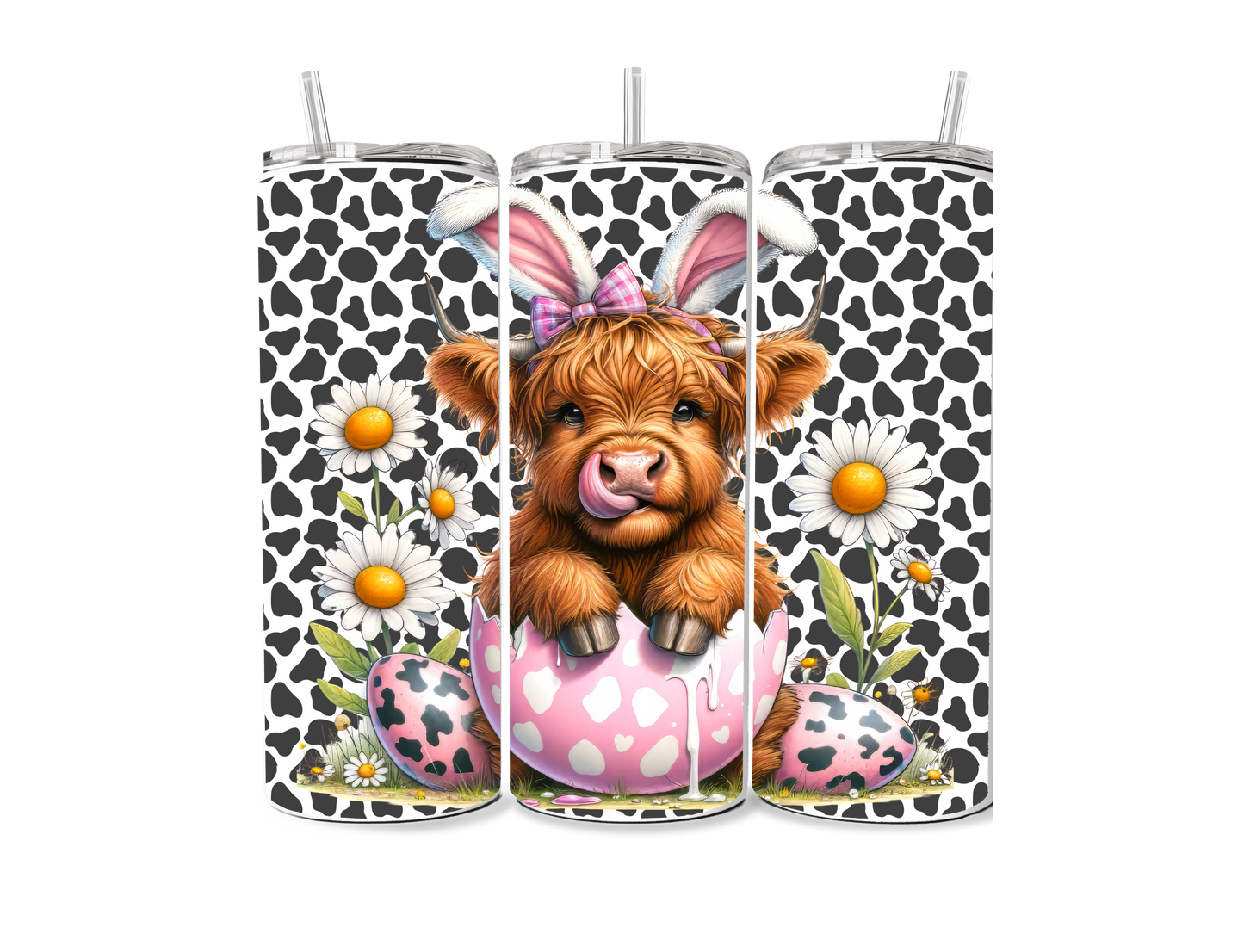 Easter Cow Sublimation Print