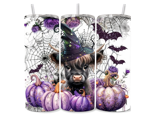 Halloween Cow and Spider Webs Sublimation