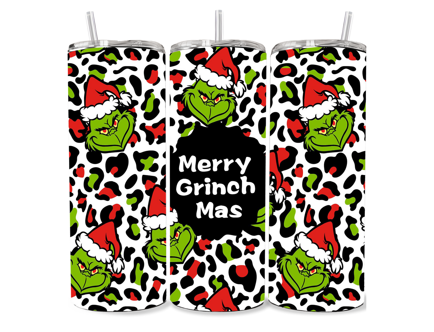 Merry Grinchmas Leopard Sublimation