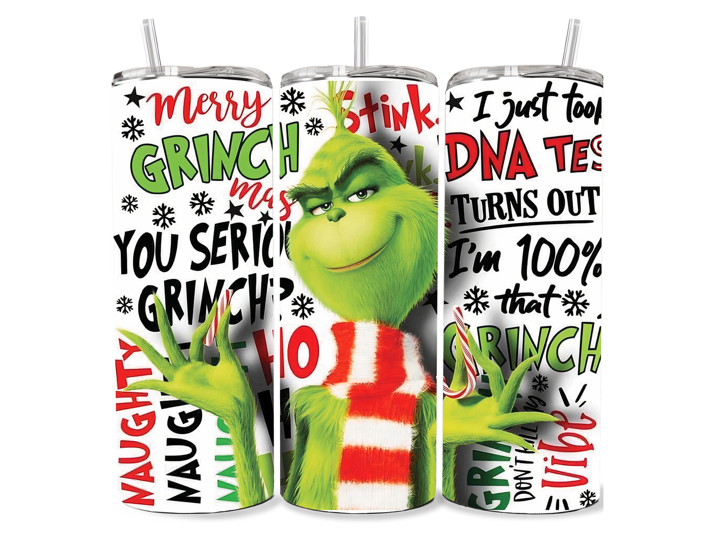 Grinch with Scarf Sublimation