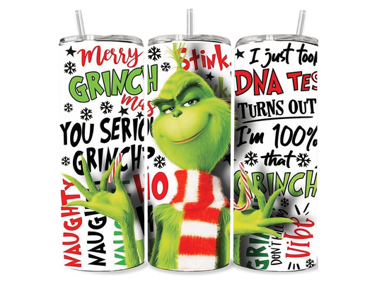 Grinch with Scarf Sublimation