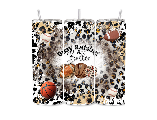 Busy Raising a Baller Cheetah Sublimation