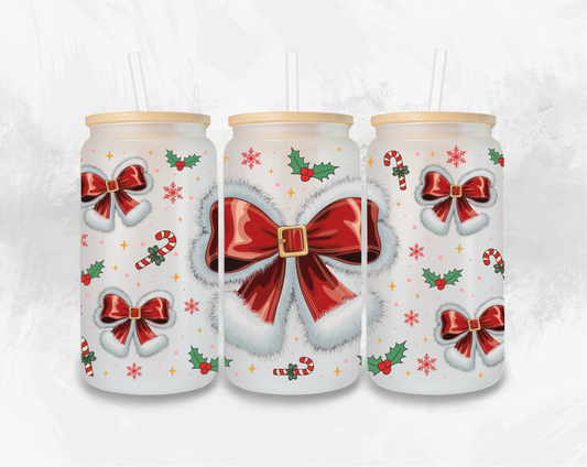 Santa Bow Cup Wrap