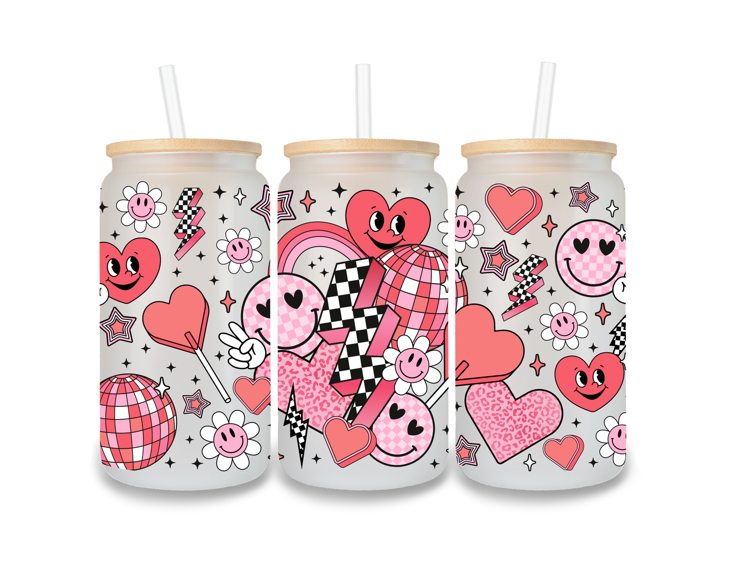 V-Day Collage Cup Wrap - CW17