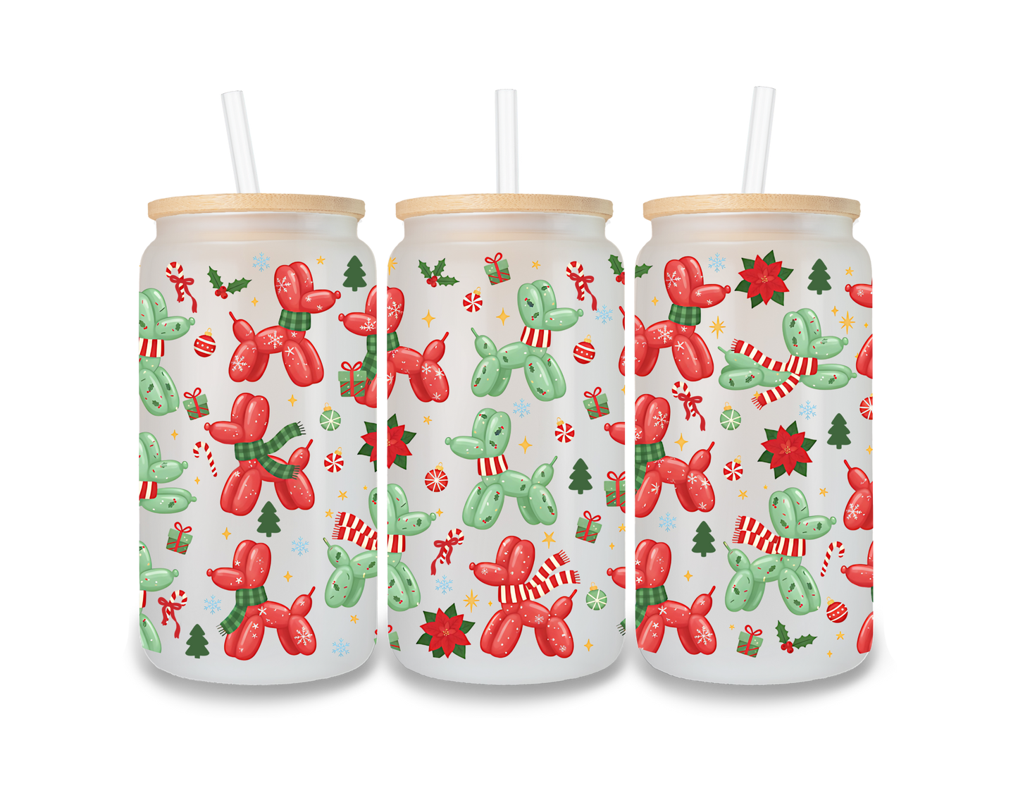 Balloon Dogs Cup Wrap - CW4