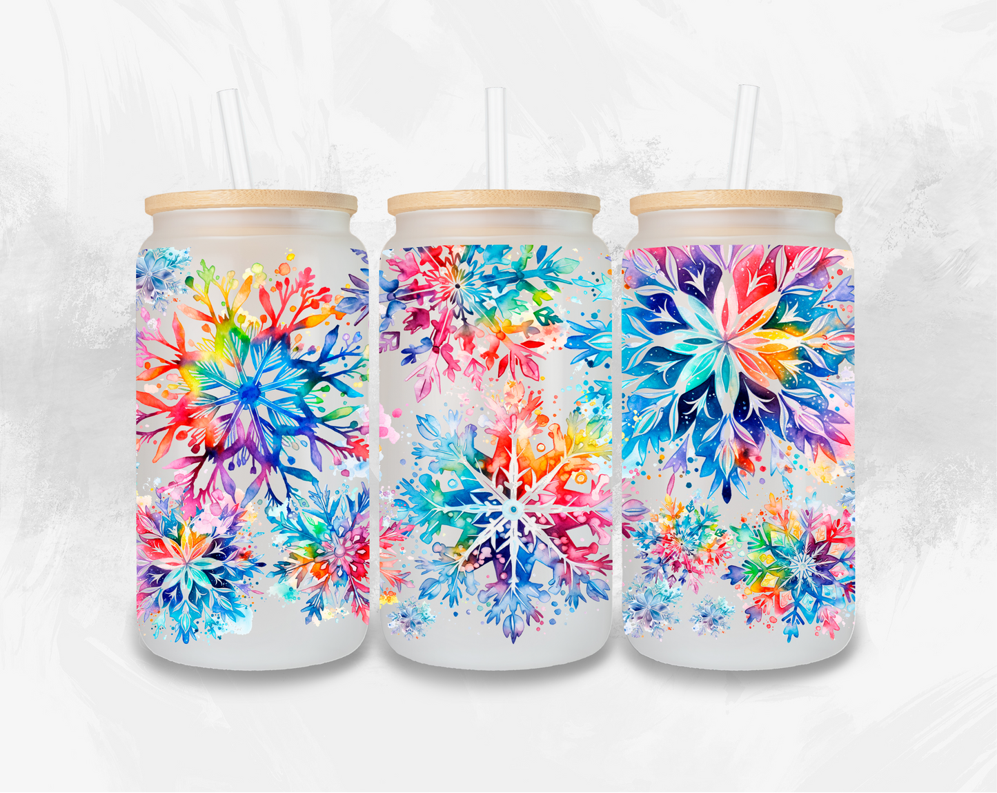 Colorful Snowflake Cup Wrap