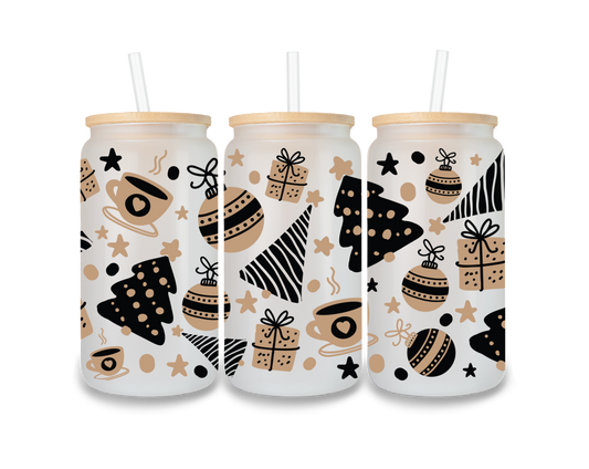 Black and Gold Cup Wrap - CW12