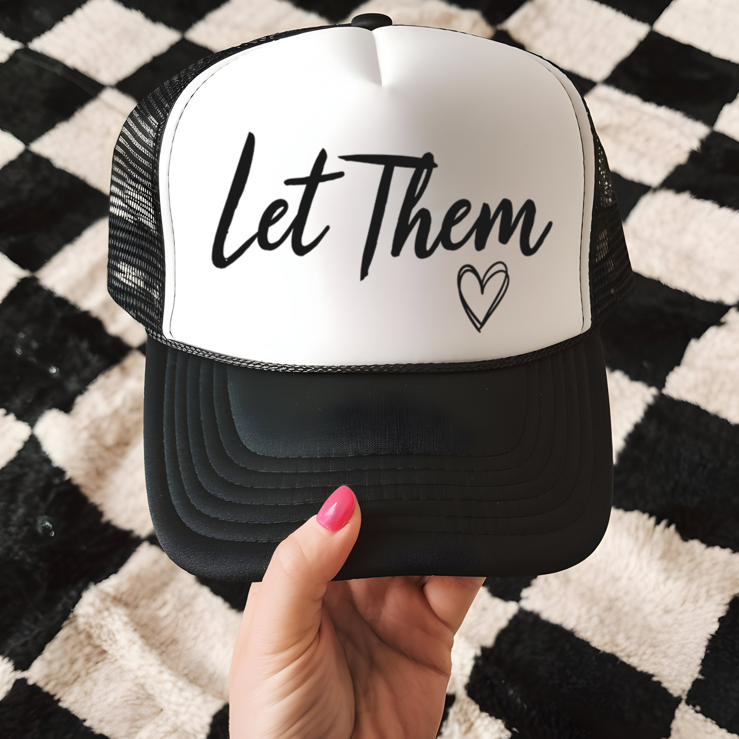 Let Them Trucker Hat Transfer - G2